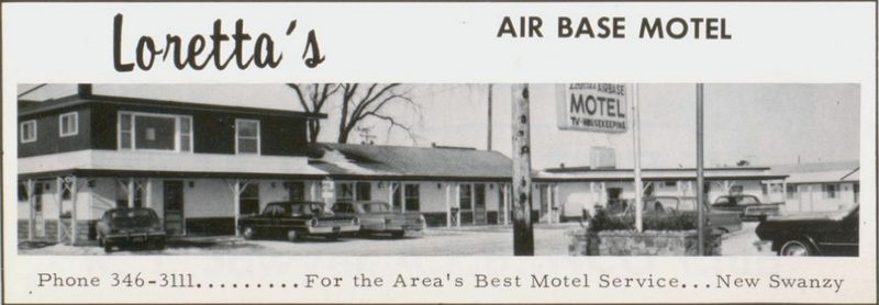 Lorettas Air Base Motel - 1969 High School Yearbook Photo (newer photo)